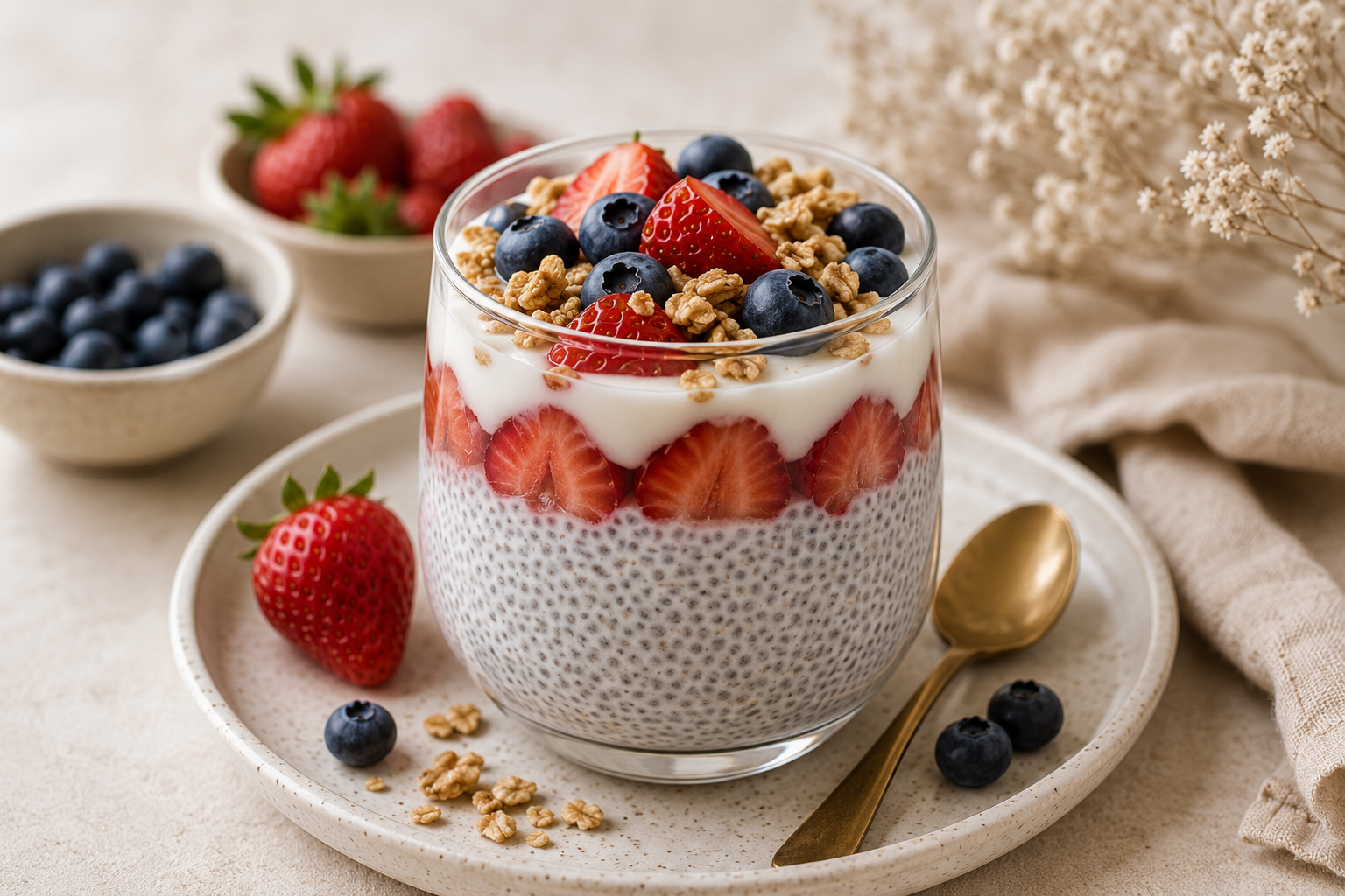 Creamy Berry Chia Pudding