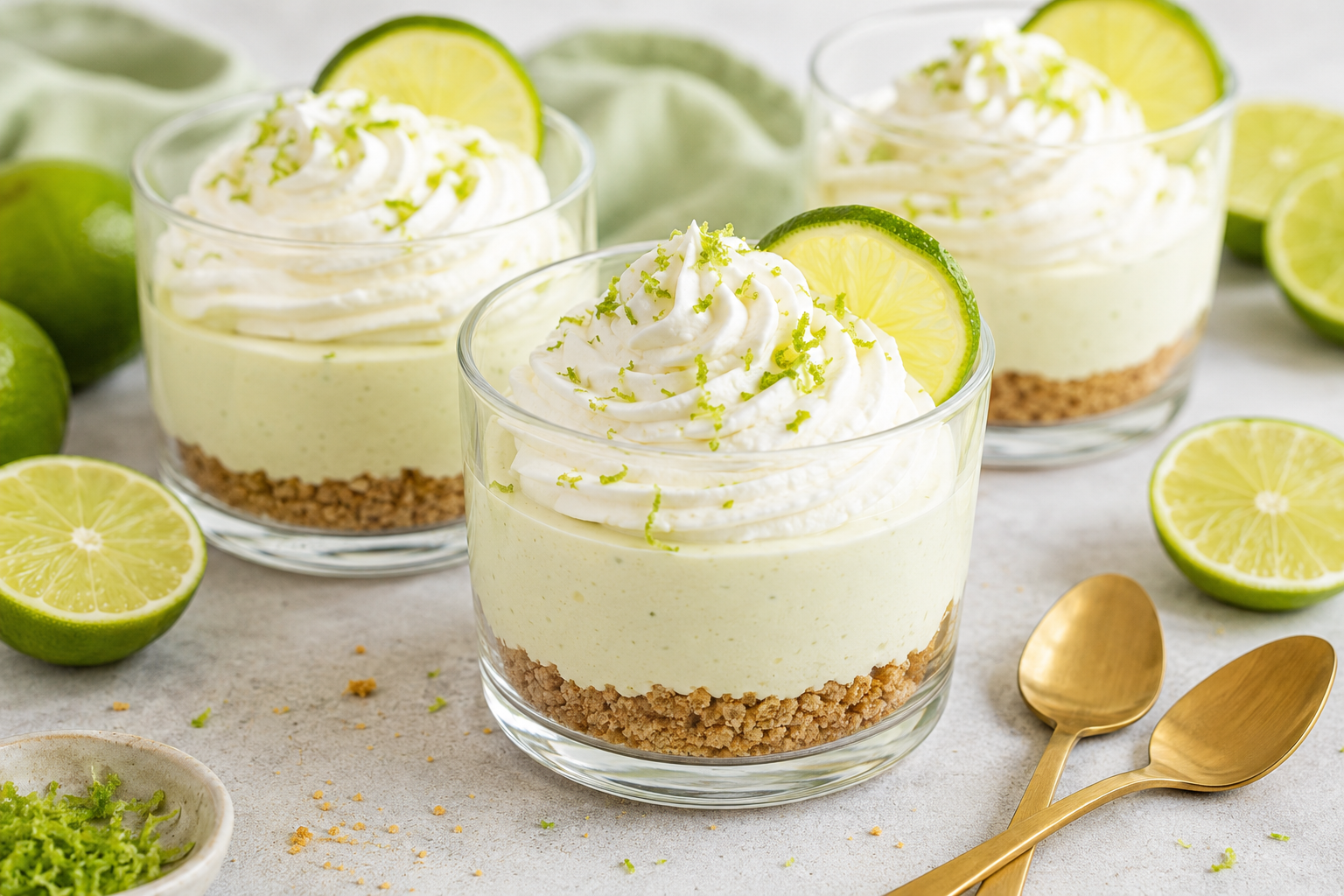 No-Bake Key Lime Cheesecake Cups