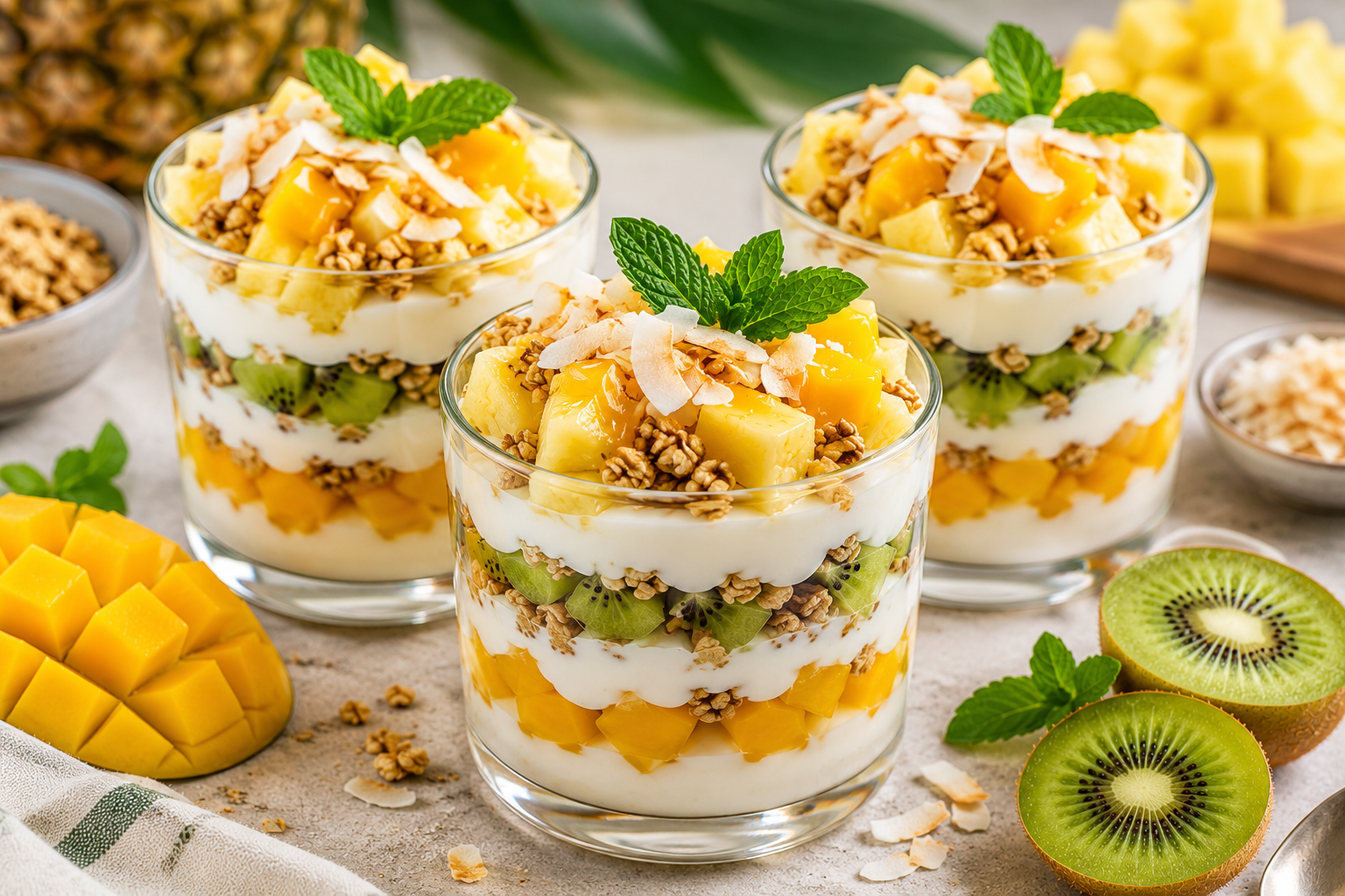 Tropical Fruit Parfait