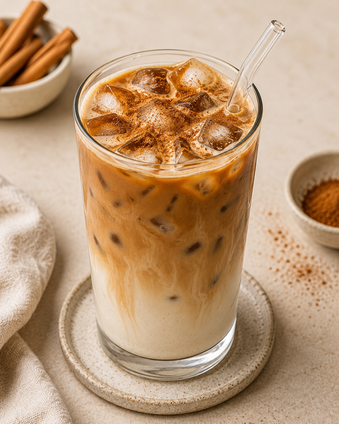 Iced Vanilla Cinnamon Latte