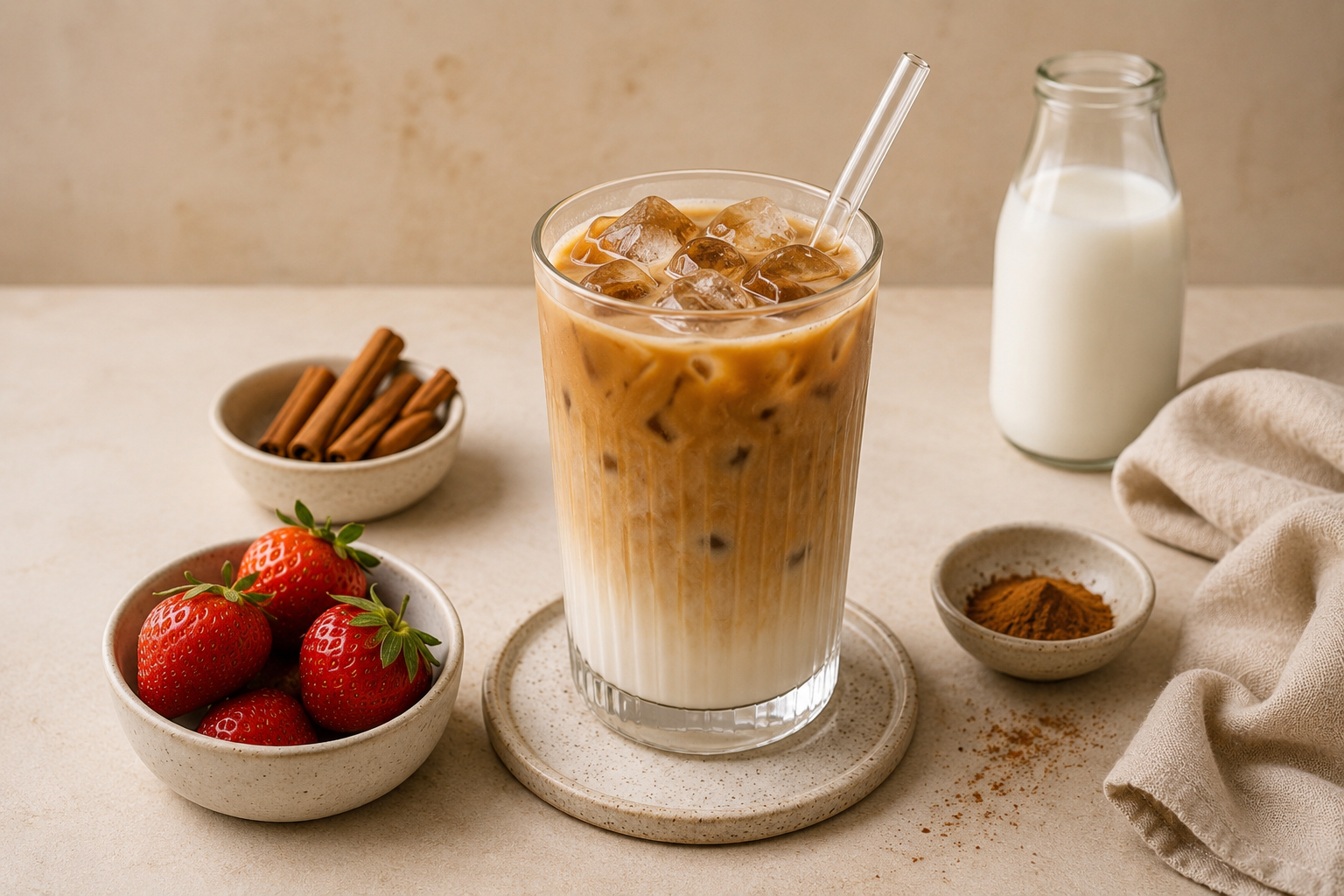 Iced Vanilla Cinnamon Latte