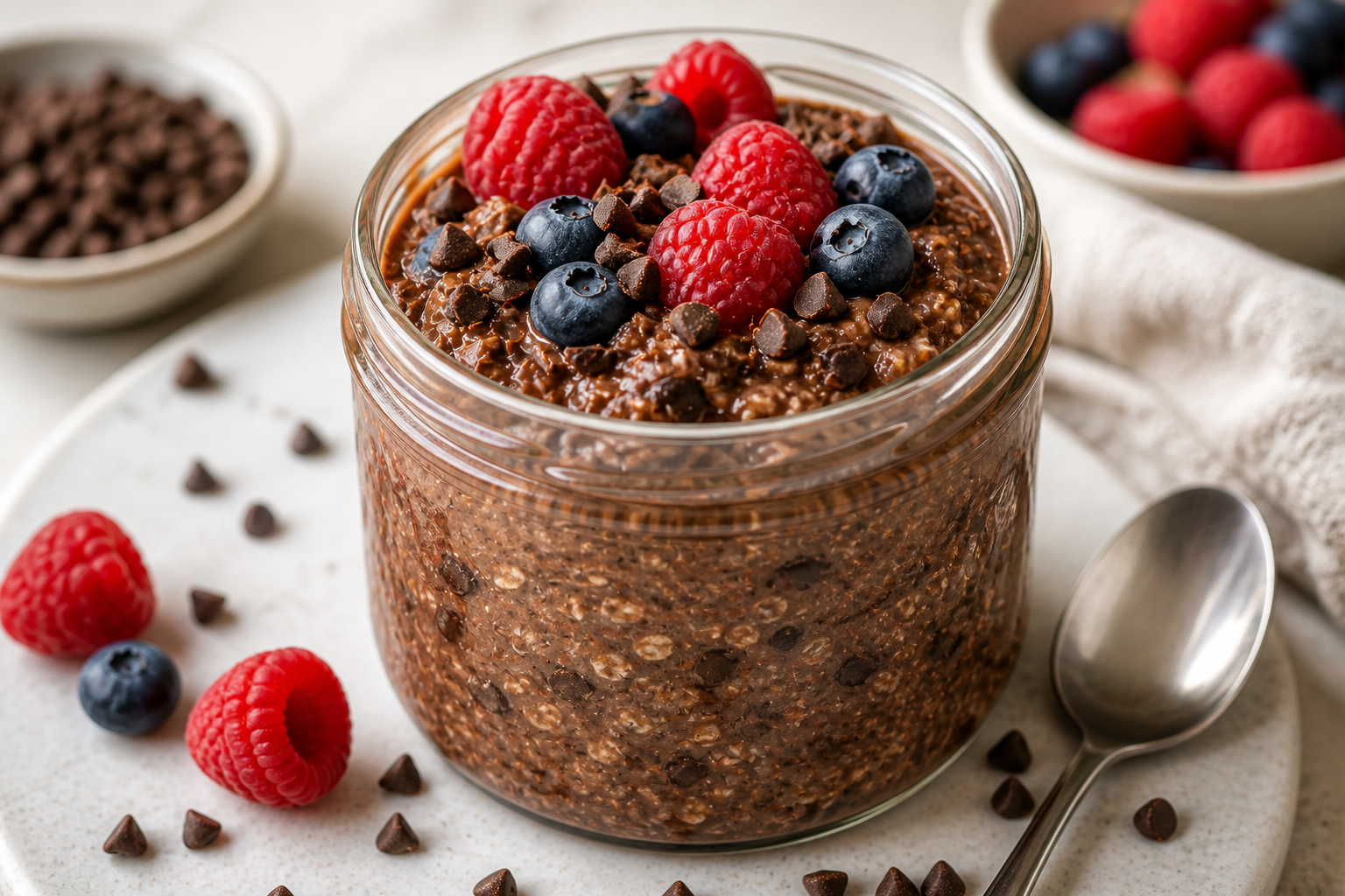 Brownie Batter Overnight Oats