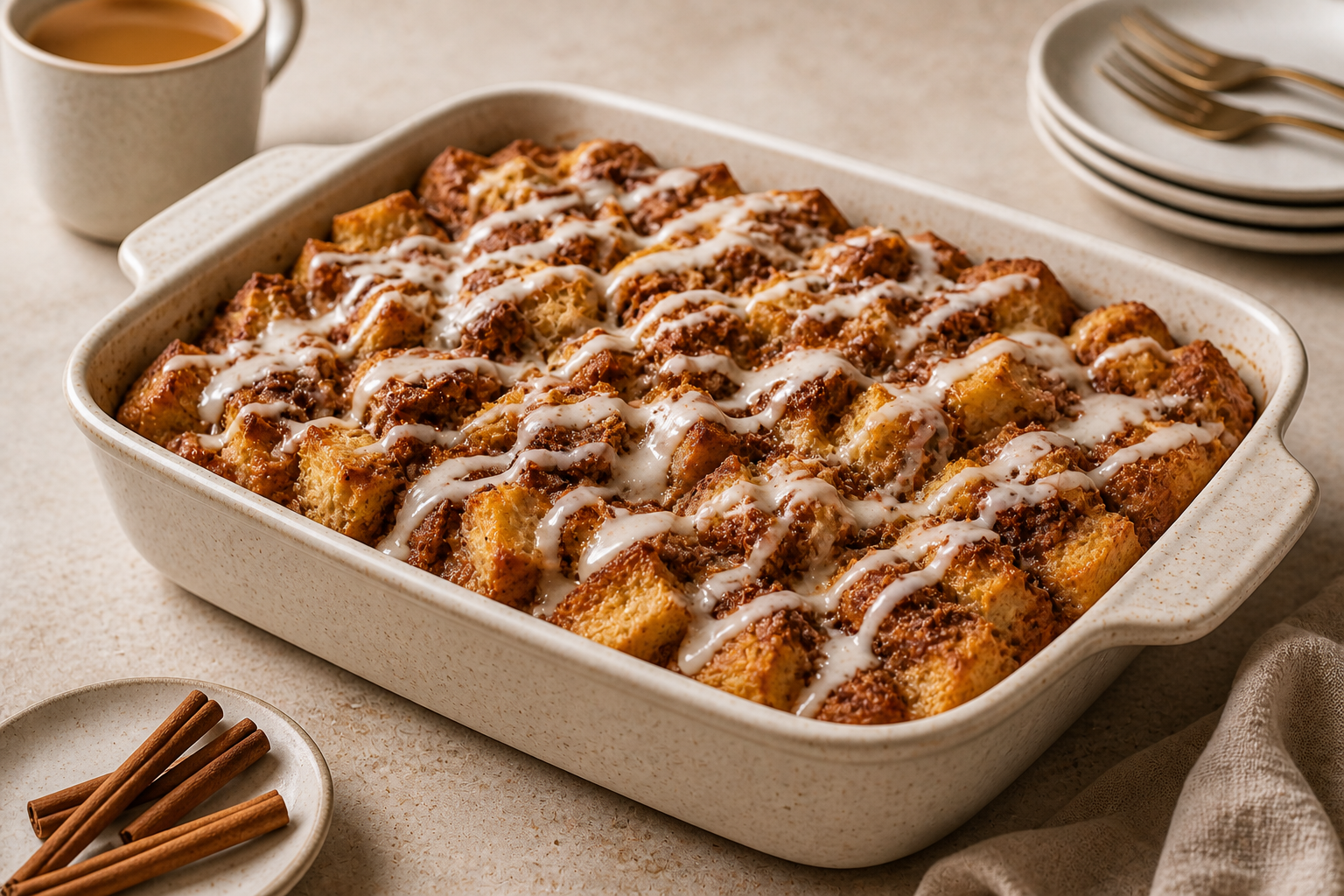 Cinnamon Roll French Toast Bake