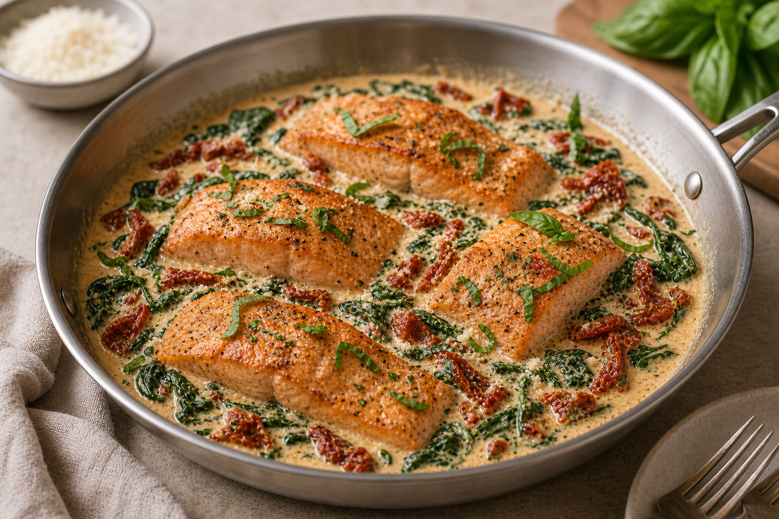 Creamy Tuscan Salmon