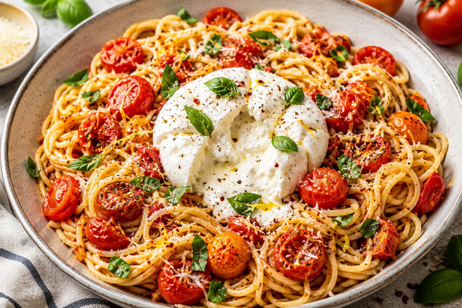 Burrata Tomato Pasta