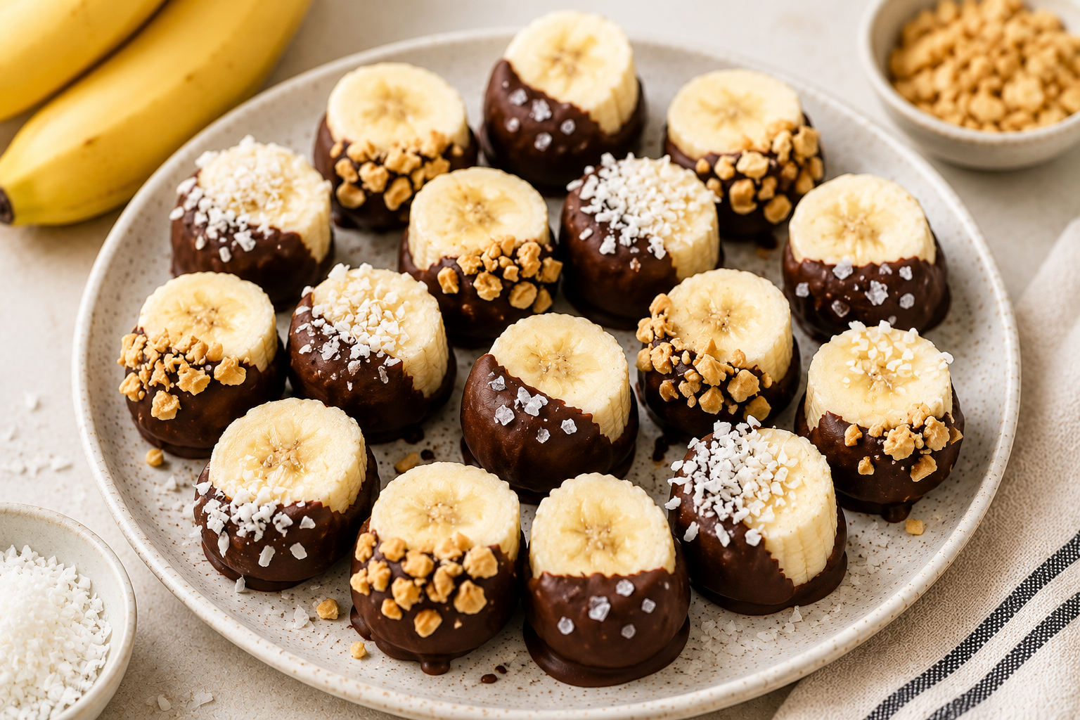 Frozen Chocolate Banana Bites